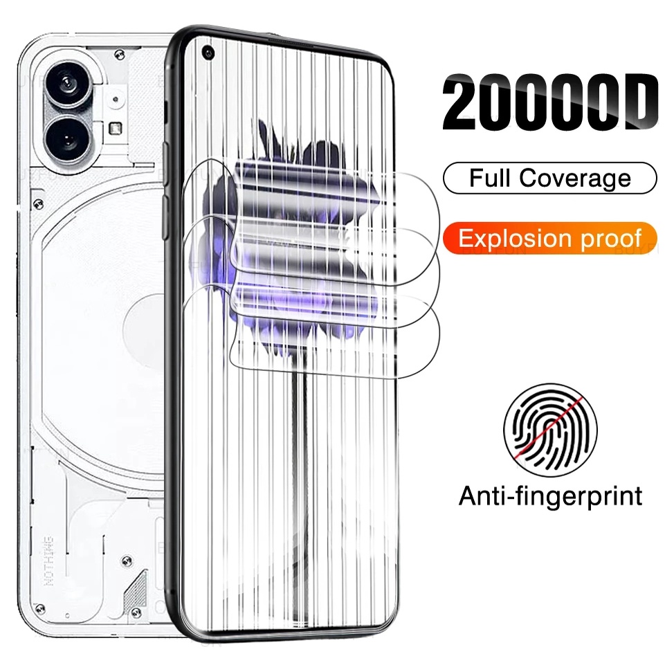 1 Tấm Phim Hydrogel Mềm Trong Suốt HD Bảo Vệ Toàn Diện Chống Dấu Vân Tay Tương Thích Với Điện Thoại 1