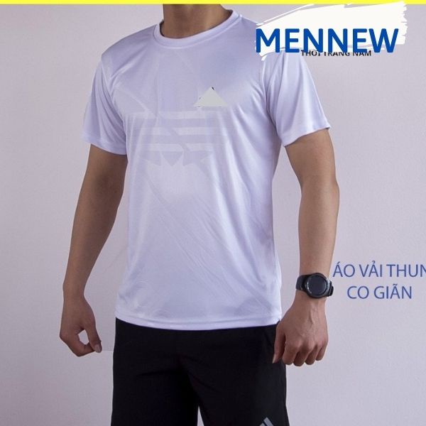 Bộ Thể Thao Nam Đẹp Mặc Nhà Mùa Hè Vải Thun Cotton Tay Ngắn Không Cổ Mennew BTT1