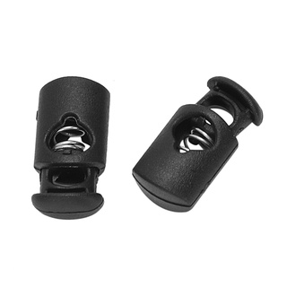 10 Pcs Plastic Toggle Spring Stop Single Hole String Cord Locks