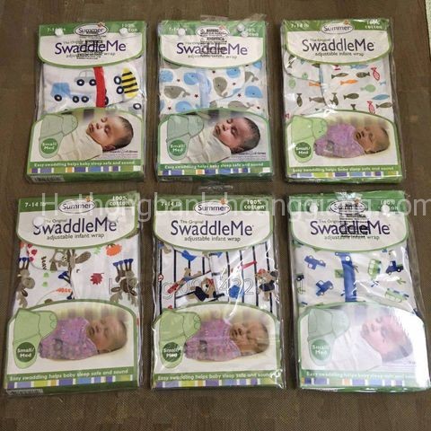 ủ kén 100% cotton mềm mịn Swaddle Me, ủm kén hè cho bé