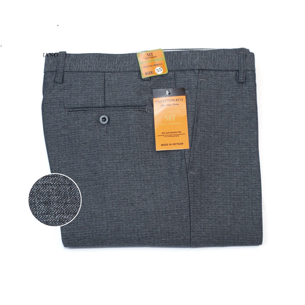 Quần tây nam trung niên ống đứng chất vải mềm mát không ra màu không xù lông QTAY21