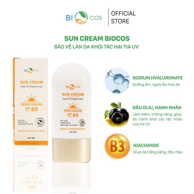 Kem Chống Nắng Mẫu Mới SPF 65 PA+++ chống nắng bảo vệ da khỏi ánh nắng mặt trời, chăm sóc và dưỡng da.