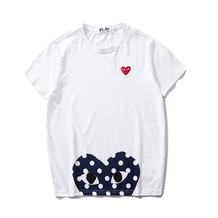 Áo thun tay ngắn bằng cotton họa tiết in cho nam và nữ