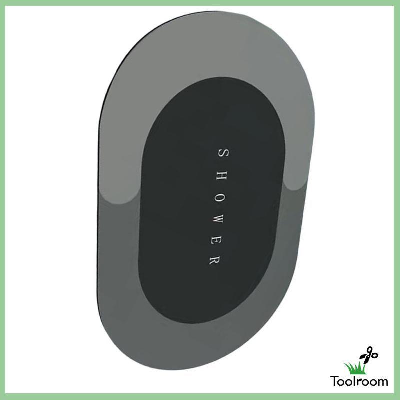 Thảm Chùi Chân Chống Trượt Nhanh Khô Hình Oval Kích Thước 40x60cm