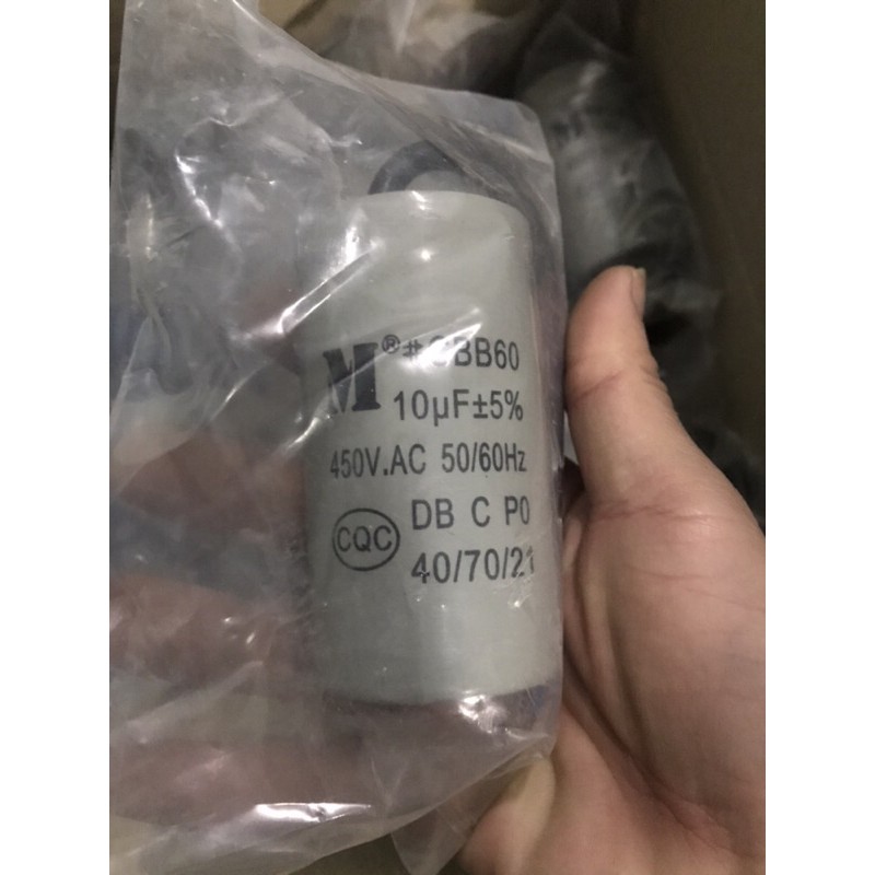 Tụ Máy Giặt Có Dây 10uf,12uf,15uf