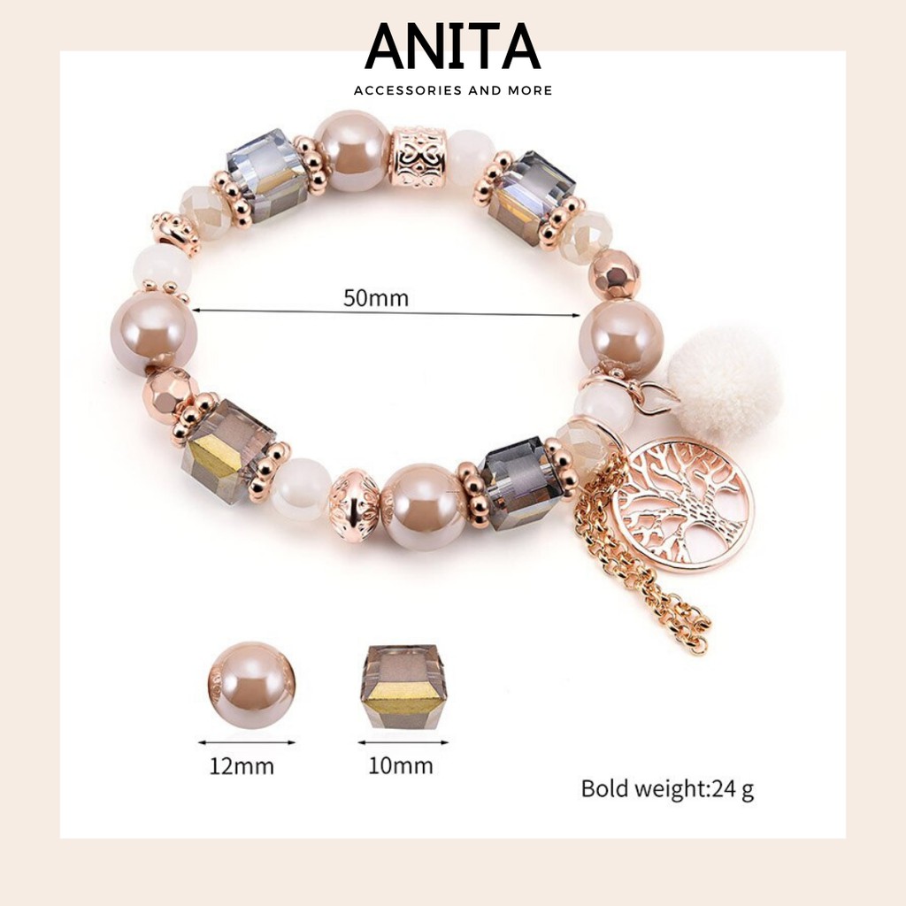 [Mã FAJGT8 giảm 15% đơn 99K] Vòng charm Anita - [5 MẪU] Vòng tay Bohemian các kiểu tone màu nâu cam trầm ấm C146