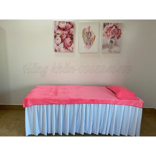 khăn trải giường spa 90.190cm microfiber siêu mềm