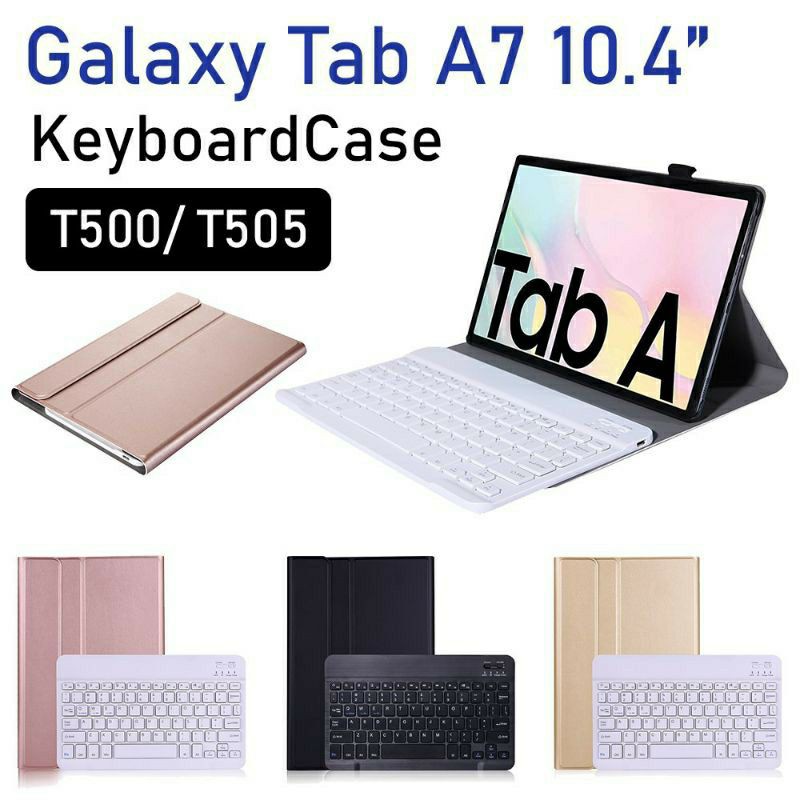 Bao Da Kèm Bàn Phím Không Dây Cho Samsung Galaxy Tab A7 10.4 2020 T500 T505 T507