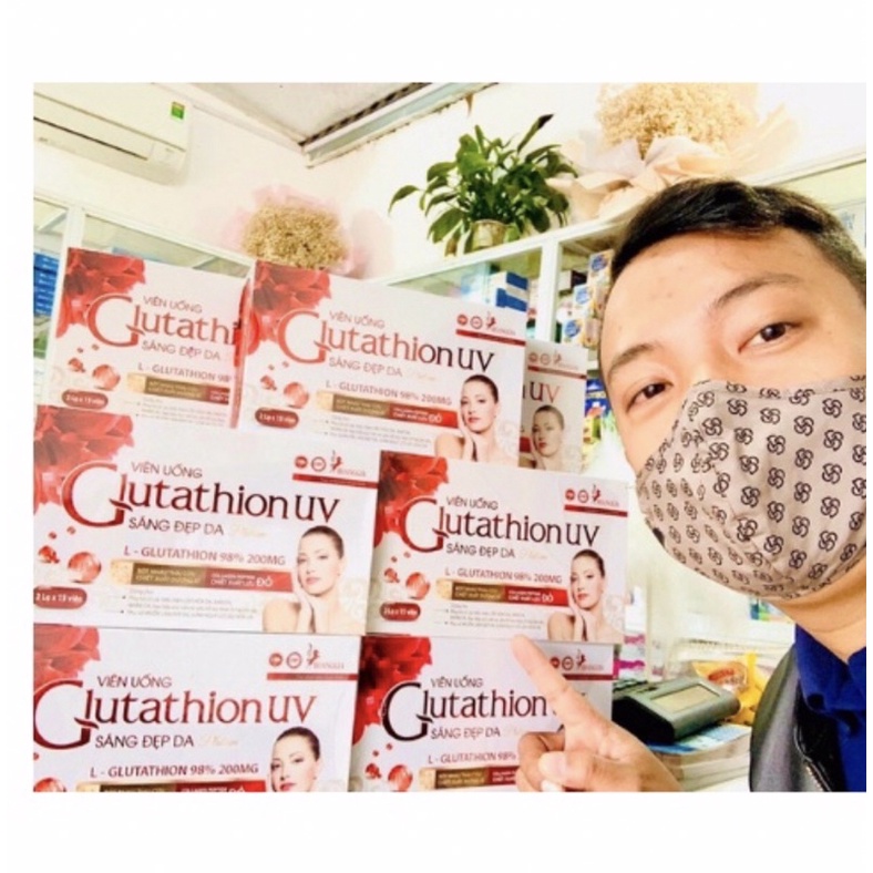 Viê uống sáng đẹp da Glutathion UV  Platinum_Hỗ trợ sáng da,giảm nám ,sam da giúp da trắng hồng