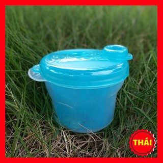 [THÁI] Hộp chia sữa, thức ăn dặm xoay tròn 3 ngăn cho bé trai bé gái hàng Thái Lan