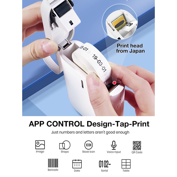 Máy in nhãn Niimbot D11/ D110 bluetooth mini