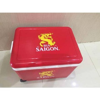 THÙNG ĐỰNG ĐÁ BIA SAIGON 35L ĐẠI ĐỒNG TIẾN (LIÊN HỆ SHOP ĐỂ HỖ TRỢ PHÍ SHIP)