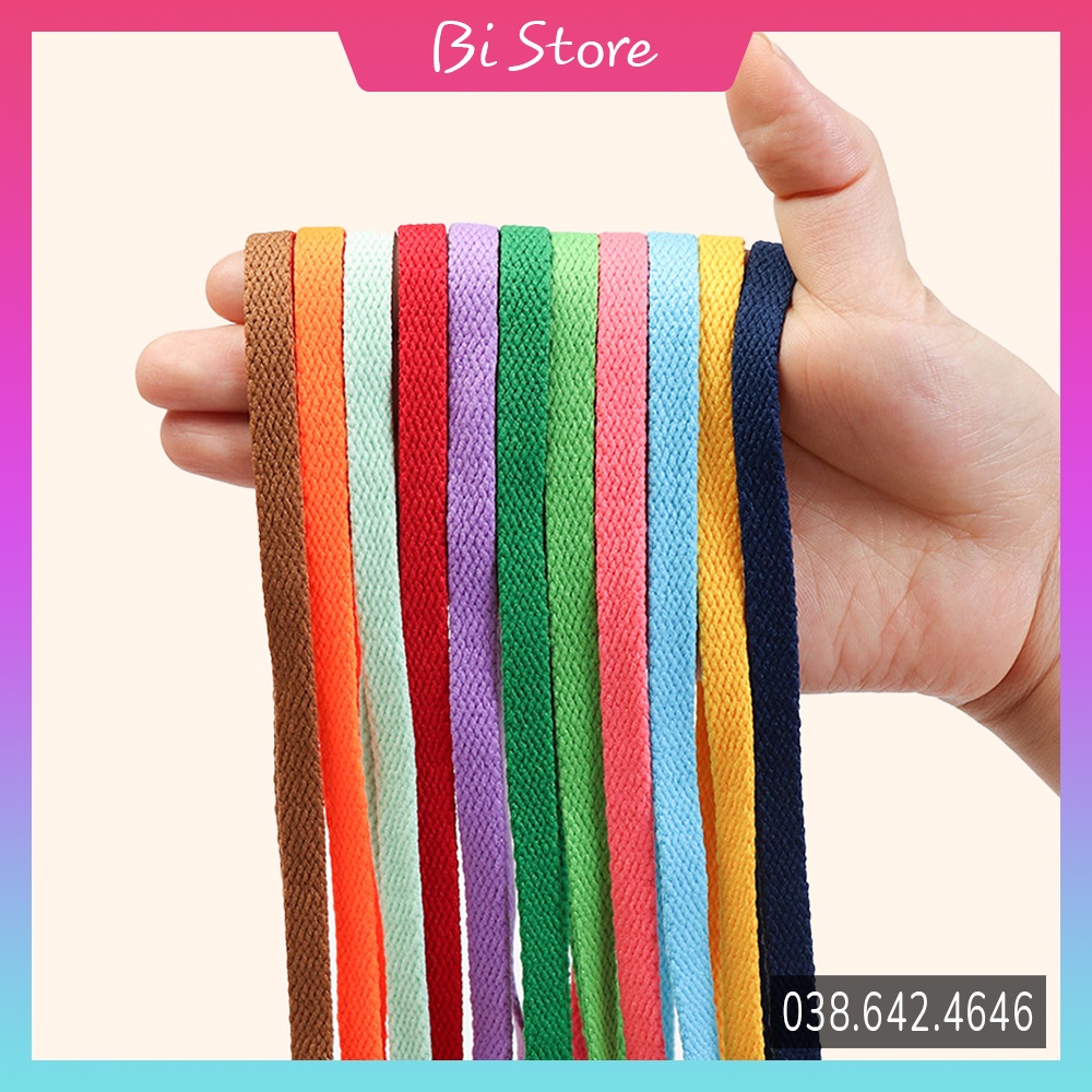 [𝗕𝗮̉𝗻𝗴 𝟯𝟬 𝗺𝗮̀𝘂 - 𝟭𝟲𝟬𝗰𝗺] Dây giày dẹt dài 1m6 dành cho các loại giày thể thao / sneaker Njce AF1 (Air