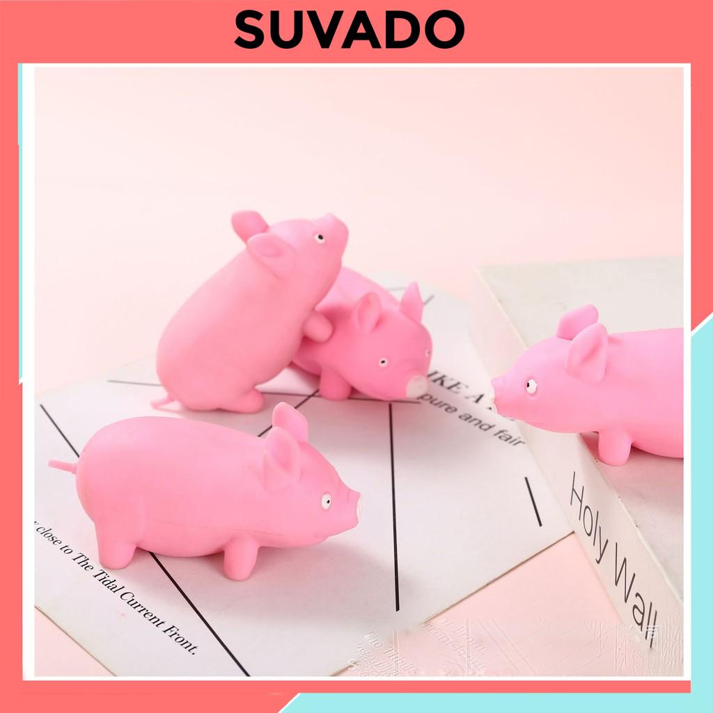 Đồ chơi xả stress con lợn heo hồng bằng nhựa dẻo dễ thương nắn bóp đàn hồi HD1 SUVADO