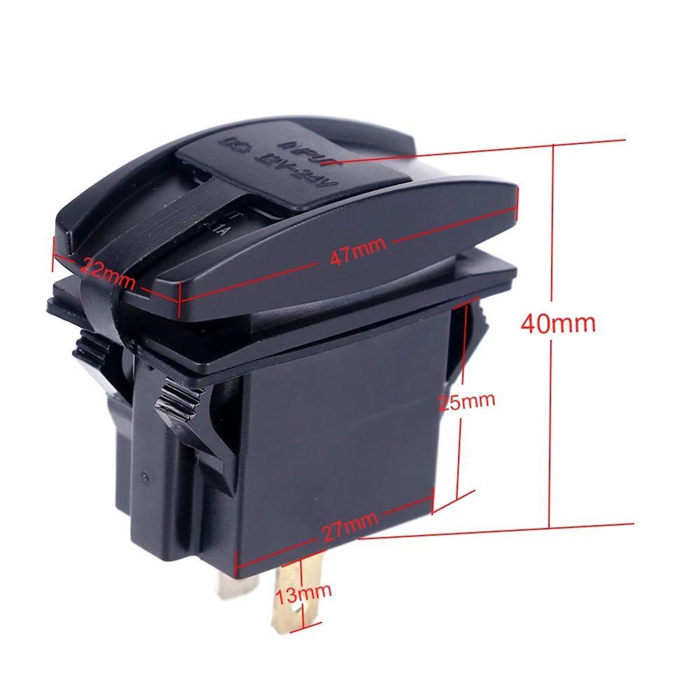Tẩu Sạc Cổng USB Kép Thông Dụng Cho Xe Hơi / Xe Máy