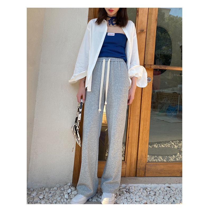 NRVP Quần Thể Thao Ống Rộng Phong Cách Hàn Quốc