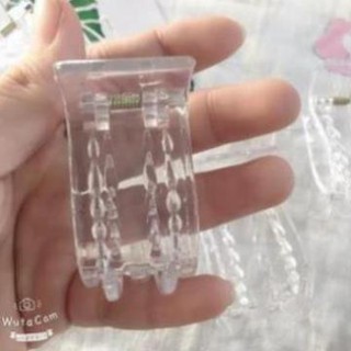 vỉ 12 KẸP TÓC CÀNG CUA TRONG SUỐT 3 RĂNG