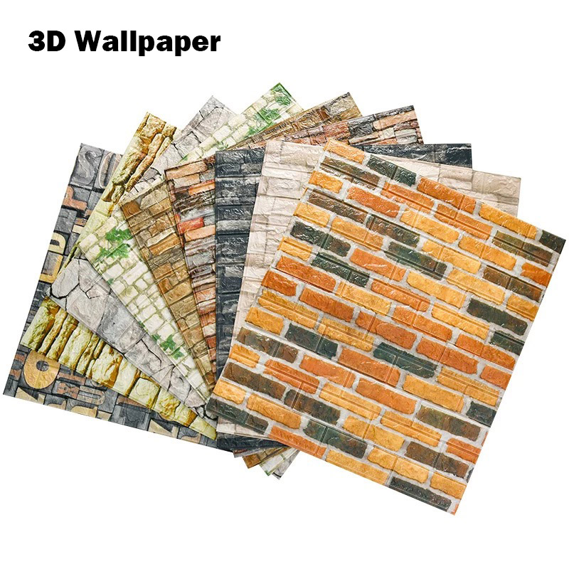 Miếng dán tường giả gạch 3D