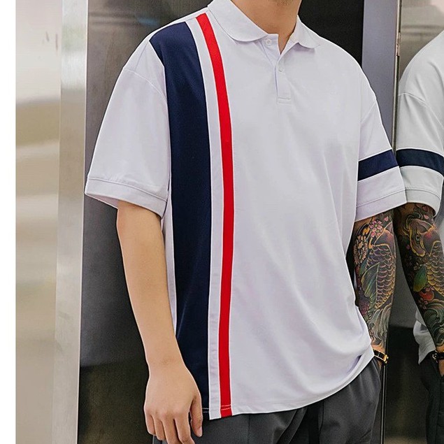 Áo Polo Nam, Áo Phông Nam Có Cổ Phối Kẻ Sọc Thời Thượng Chất Liệu Vải Cá Sấu Cao Cấp - AC114 - Shopmens | BigBuy360 - bigbuy360.vn