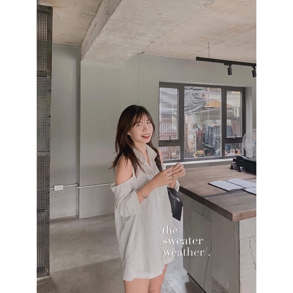 Áo sơ mi khoét vai kẻ sọc chất đũi ( Ảnh thật ) | BigBuy360 - bigbuy360.vn