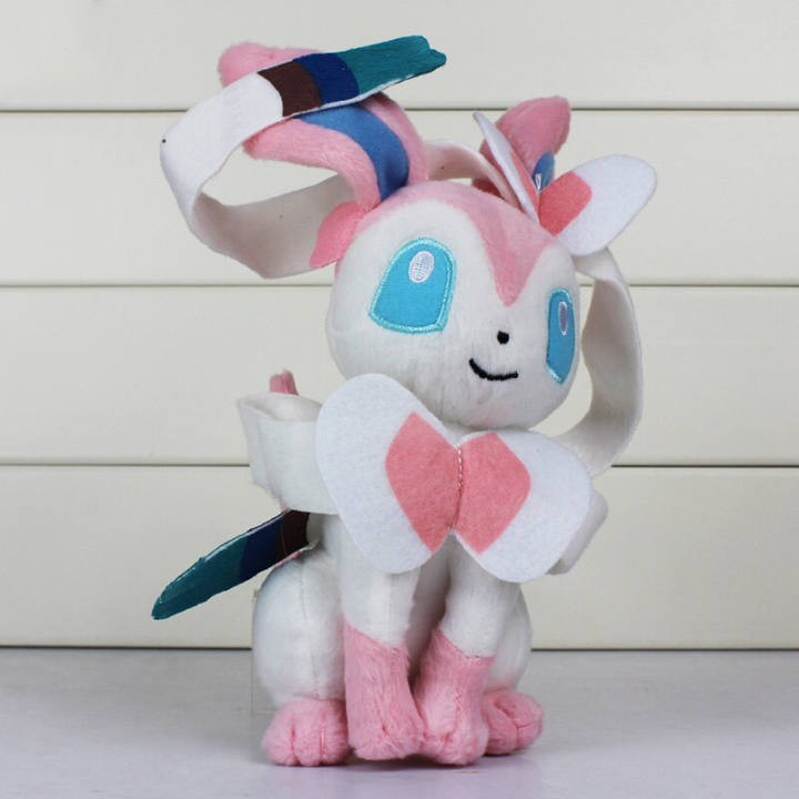 GẤU BÔNG POKEMON EEVEE (EEVUI) SYLVEON HỆ TIÊN (20CM---&gt;30CM)