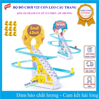 Bộ đồ chơi tàu lượn Douyin - Vịt con leo cầu thang