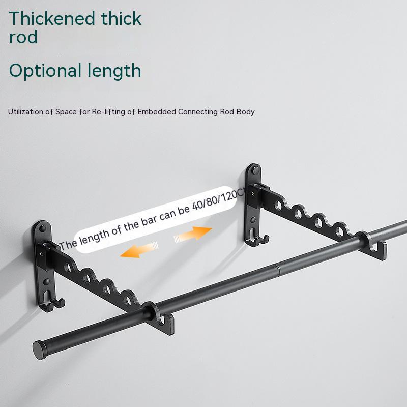 Giá Phơi Đồ Gắn Tường Vô Hình Không Cần Khoan Tiện Dụng Cho Nhà Tắm / Nhà Vệ Sinh