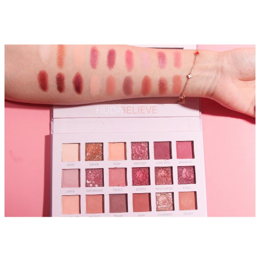 Bảng Phấn Mắt Nhũ New Nude Huda Believe Nội Địa Trung