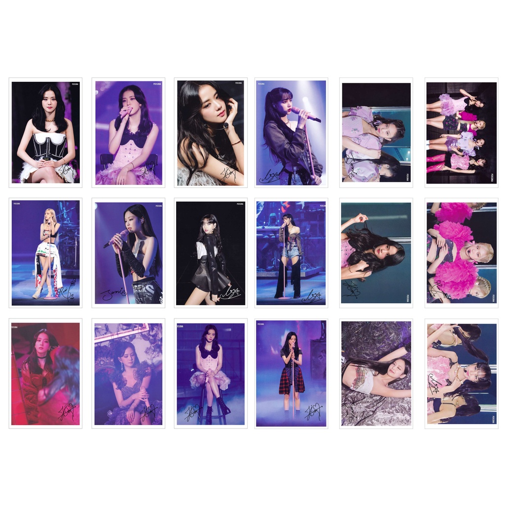 [Ép Lụa] Lomo Card 54 Ảnh BL.ACK.PINK -The Show Live DVD (có chữ kí )