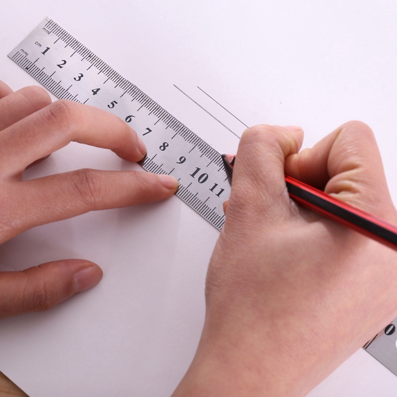 Thước đo 15cm bằng thép không gỉ tinh tế tiện dụng