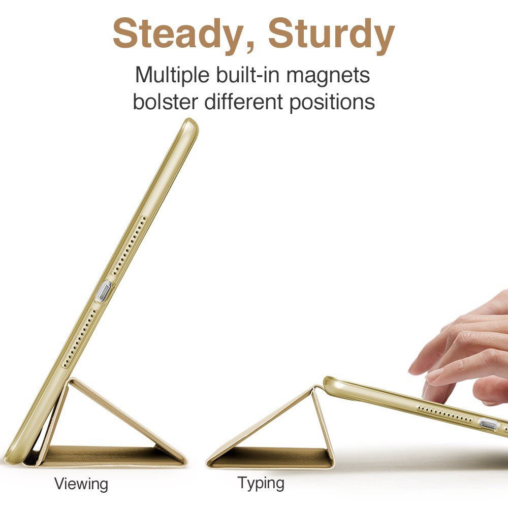 Bao da tắt mở màn hình cho  iPad 9.7" New 2017/ Ipad Air / Ipad Air2 / Ipad Mini 123/ Mini 4 - màu gold | BigBuy360 - bigbuy360.vn