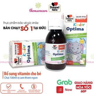Bổ sung vitamin cho bé Kinder Optima - nhập khẩu từ hãng Doppelherz Aktiv Đức, tăng sức đề kháng, hệ miễn dịch