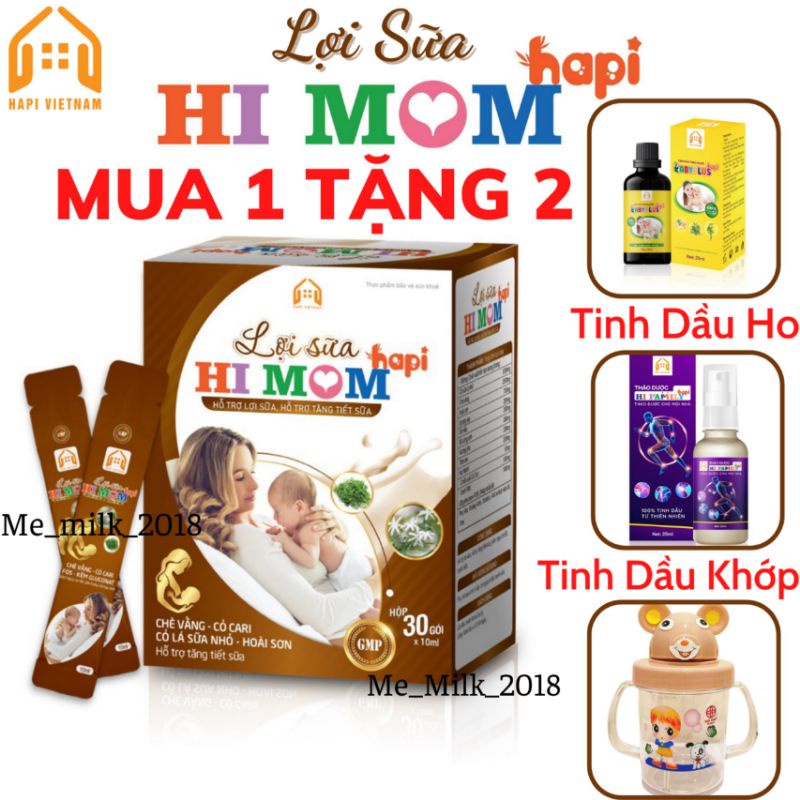 Lợi Sữa Hi Mom - Giúp Tăng Tiết Sữa, Mát Sữa, Thông Tắc Tuyến Sữa, Lợi Sữa Hapi