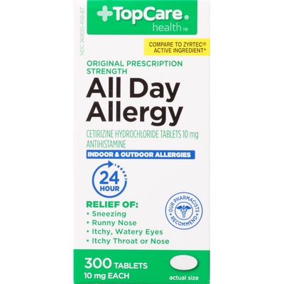 [DATE 4/2023] TopCare All Day Allergy Original Prescription Strength 10 mg 300 VIÊN ( TƯƠNG TỰ ZỶRTEC )