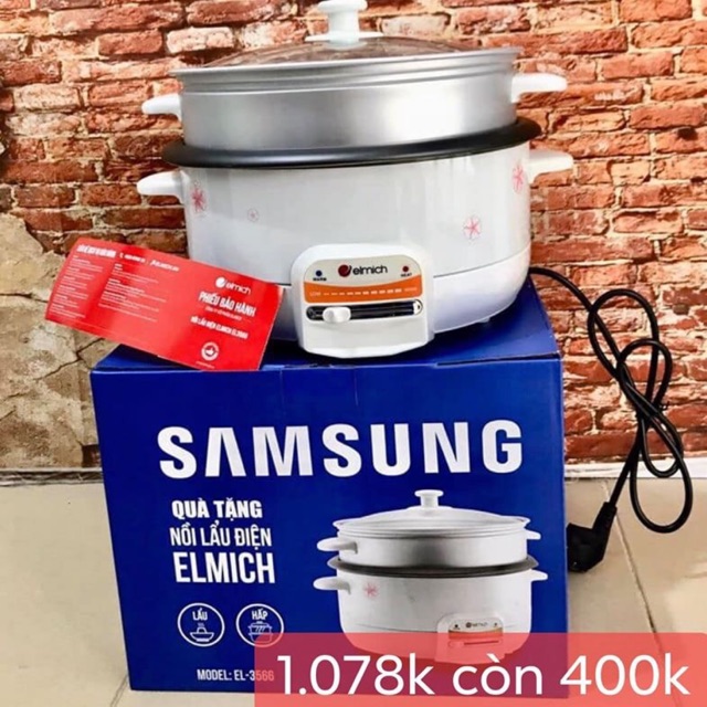 Nồi lẩu, hấp điện đa năng Elmich EL-3566