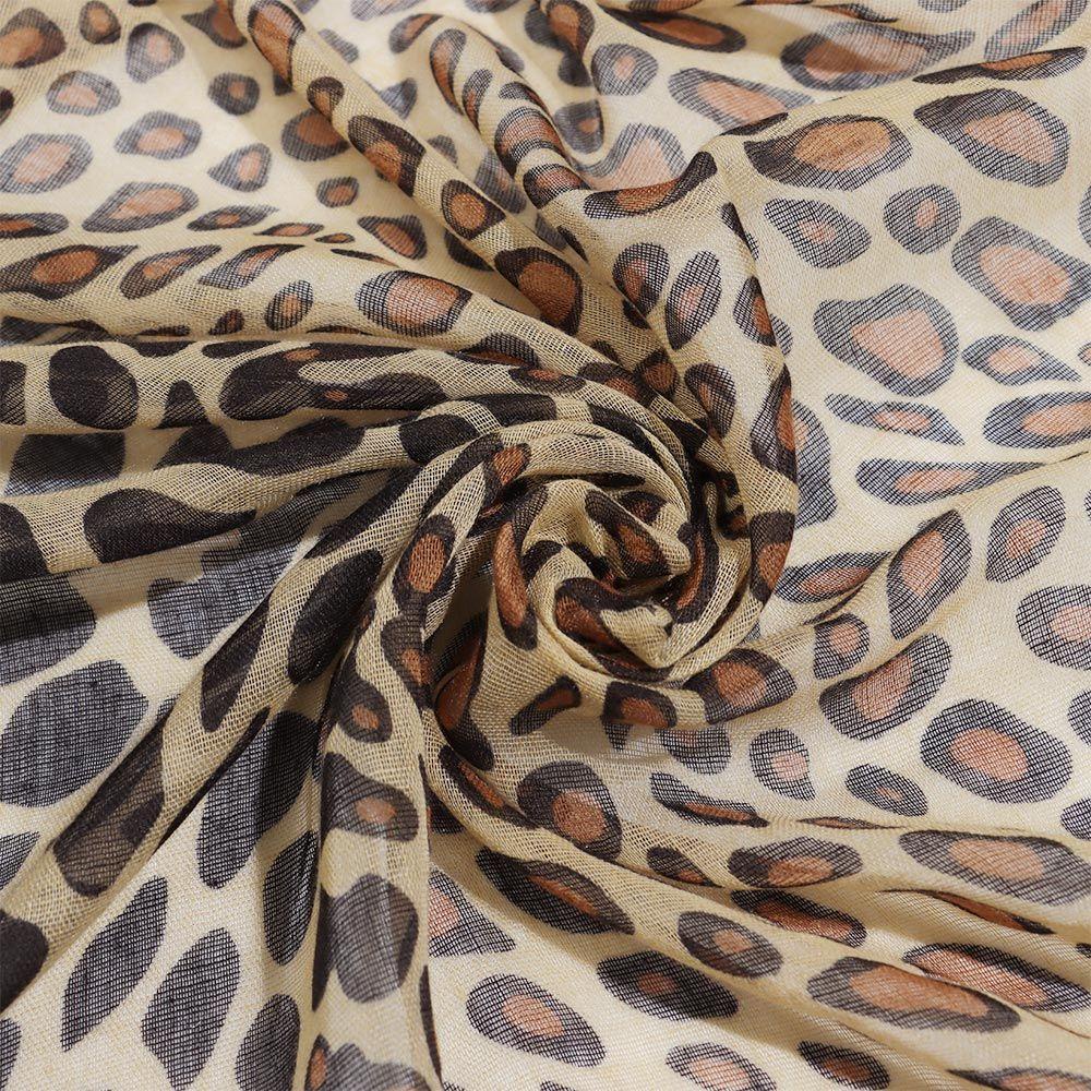 SUMU Khăn Choàng Hồi Giáo Họa Tiết Da Báo