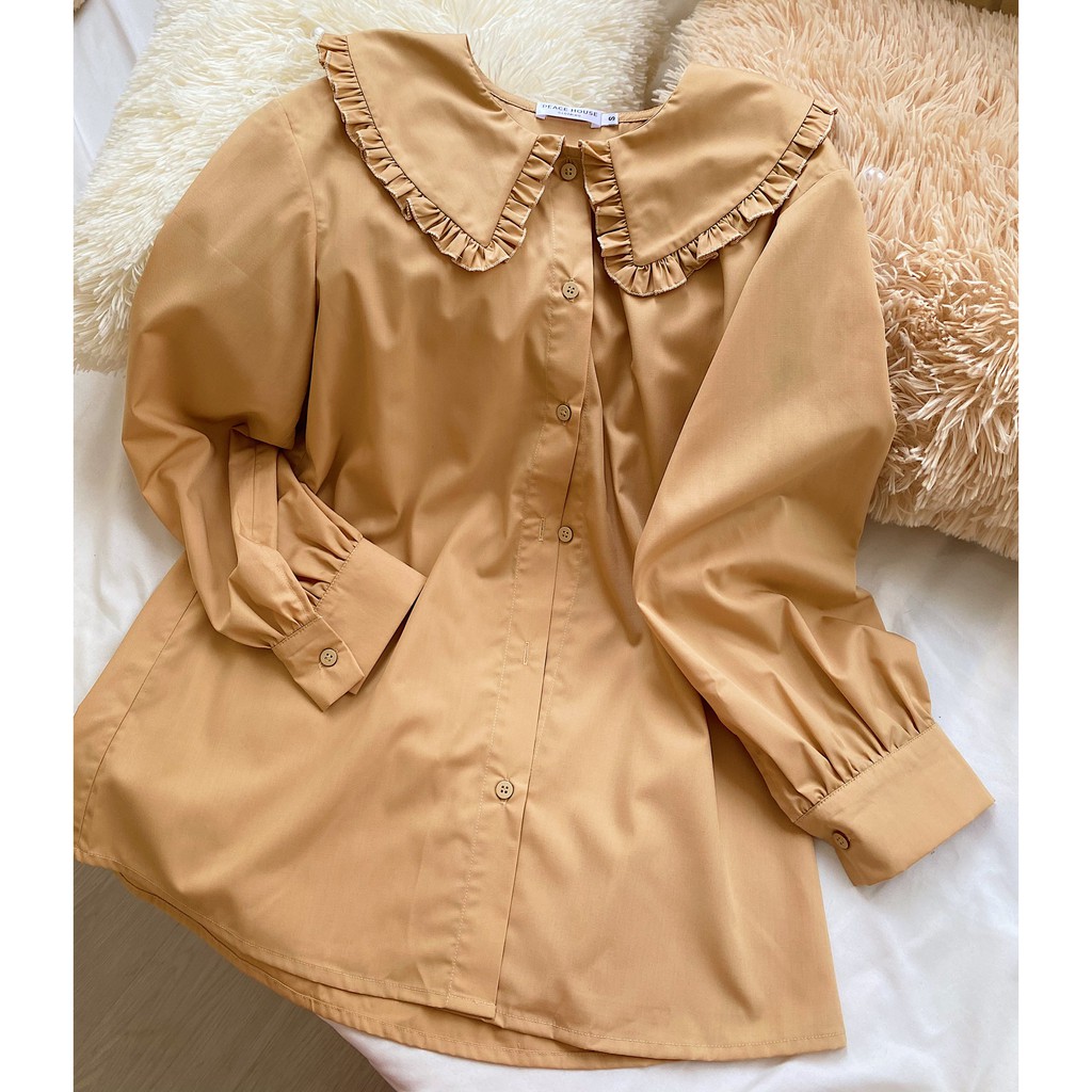 Áo sơ mi cổ viền bèo , Peace House Clothing
