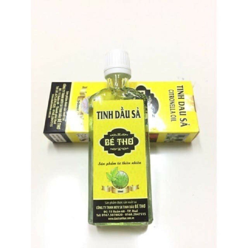 Tinh Dầu Sả Bé Thơ 50ml - Đuổi muỗi, xông, massage