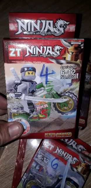 Lắp ráp 1hộp LegoNinjago Xe mô tô ZT0821 rất đẹp