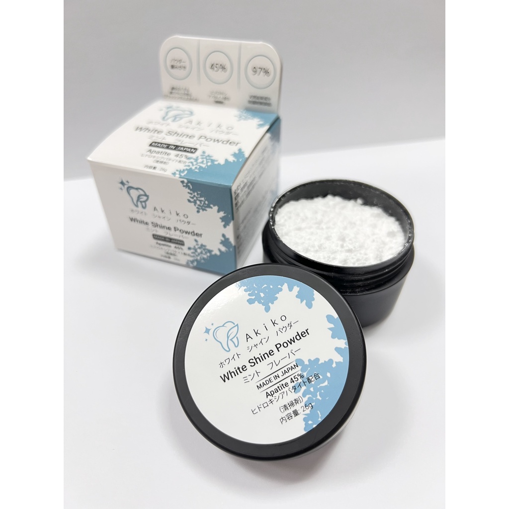 Bột trắng răng Akiko White Shine Powder nhật bản