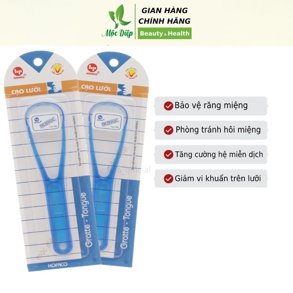 Dụng cụ cạo lưỡi cho bé và người lớn y tế cao cấp - An toàn - Tiện Lợi - Dễ sử dụng - Mộc Diệp