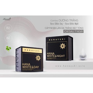 (CHÍNH HÃNG-DATE 2026) COMBO HANAYUKI DƯỠNG TRẮNG TÁI TẠO DA(KEM NGÀY VÀ KEM ĐÊM)