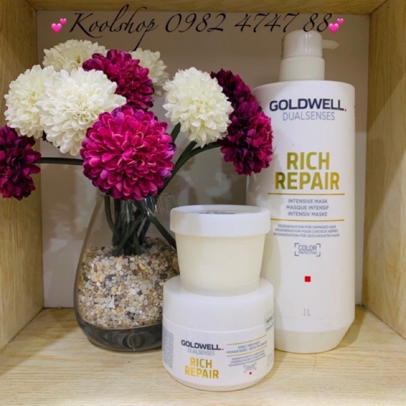 🧡Mặt nạ 60s siêu phục hồi Goldwell rich repair🧡