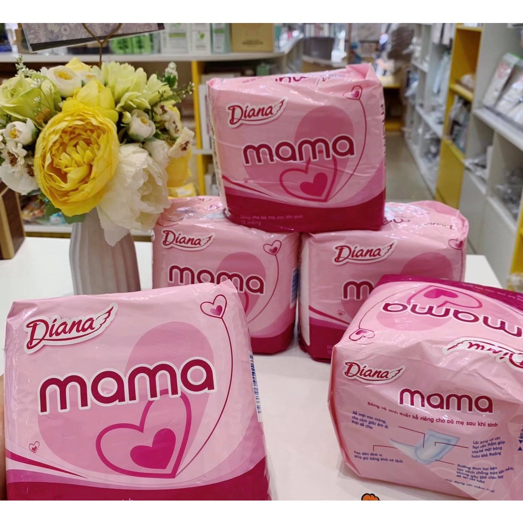 Băng vệ sinh Diana Mama dành cho mẹ sau sinh 1 bịch 12 miếng