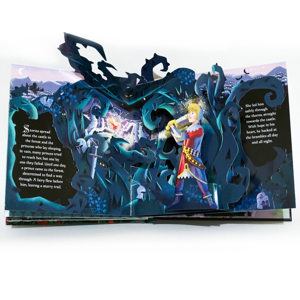 Sách tiếng anh Usborne - Pop Up Fairy Tales Sleeping Beauty - Truyện cổ tích công chúa ngủ trong rừng bằng tiếng anh bé