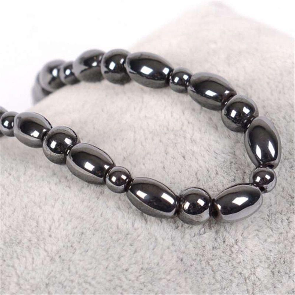 Vòng đeo tay/ cổ chân xỏ hạt hemitite từ tính điểm huyệt chăm sóc sức khỏe hỗ trợ giảm cân
