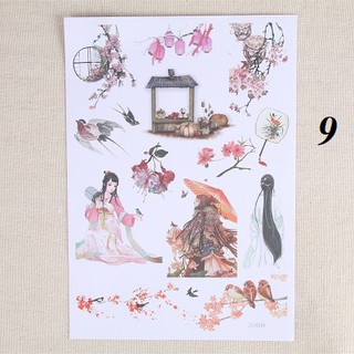 Sticker cổ trang cổ điển
