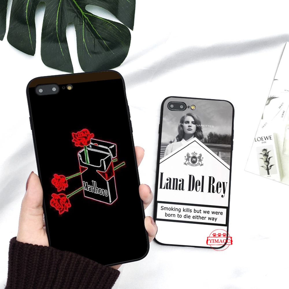 Ốp điện thoại in hình bao thuốc lá Marlboro cho iPhone XS Max XR X 11 Pro 7 8 6 6S Plus