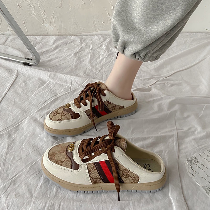 Giày Lười Vải Canvas 2 Kiểu Thời Trang Xuân Thu Cho Nữ Size 35-40