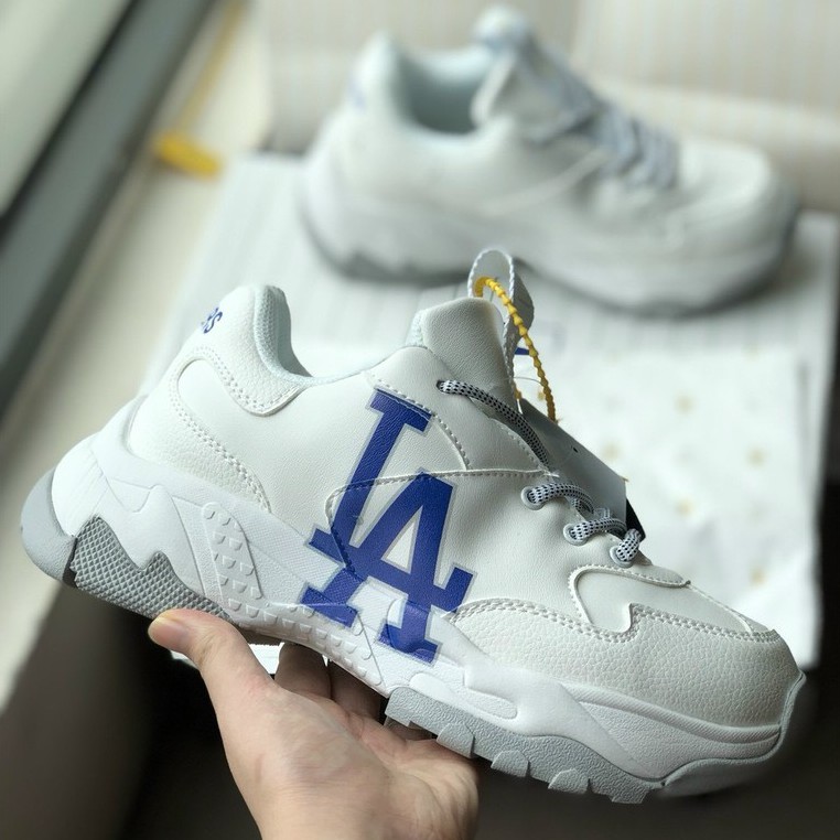 [Chuẩn 1/1] Giày thể thao sneaker nam/nữ da trắng đế xanh 1/1 , Giày LA